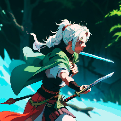 Swinging sword, sword slash, slashing attack