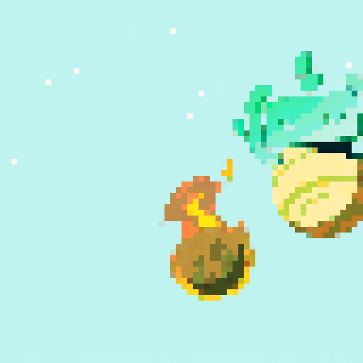 Pixel art background from space