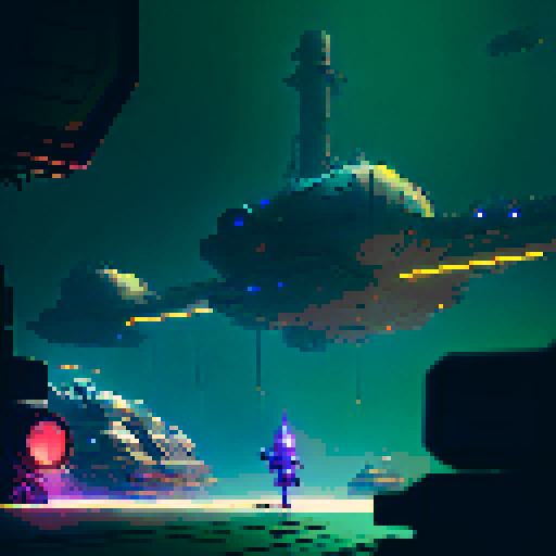 2d platformer background styled as an industrial factory with machines in the background and machine belts as well as lava with a slight glow on the very bottom.