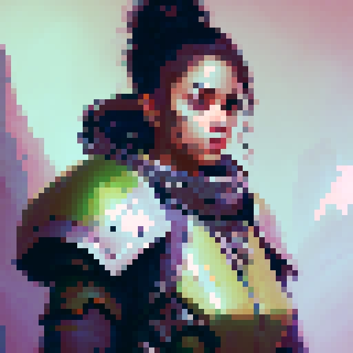 green armor death knight main character with an axe