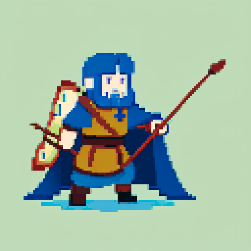 Draw a nordic looking unit with a bow and a quiver full of arrows.