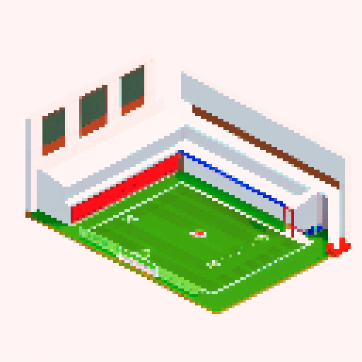 football stadium. Amateur. Empty