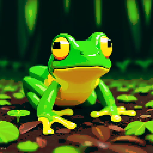 frog on forest floor