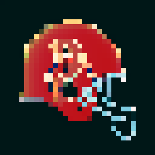 stylized letter A, pixel art, on the side of an NFL american pro football helmet