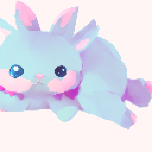 cute realistic chibi pink bunny on all fours, sitting under a tree, with a landscape portrait style, line art