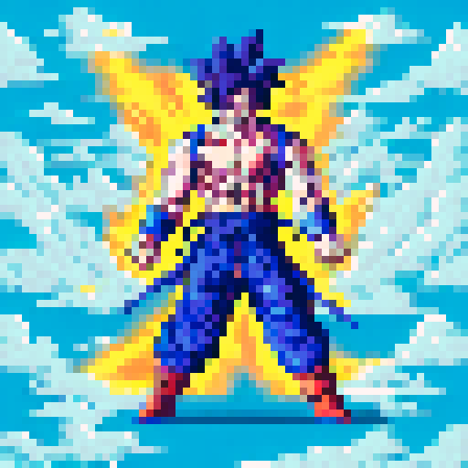 Create Goku in the style of TMNT Shredders Revenge.