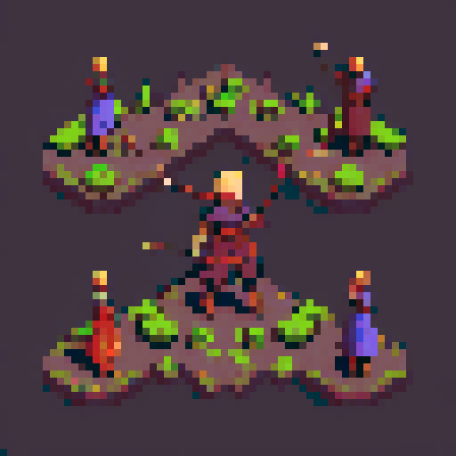 an archer for a top down rpg game set in a bleak medieval fantasy world where there are monsters and apocalyptic events