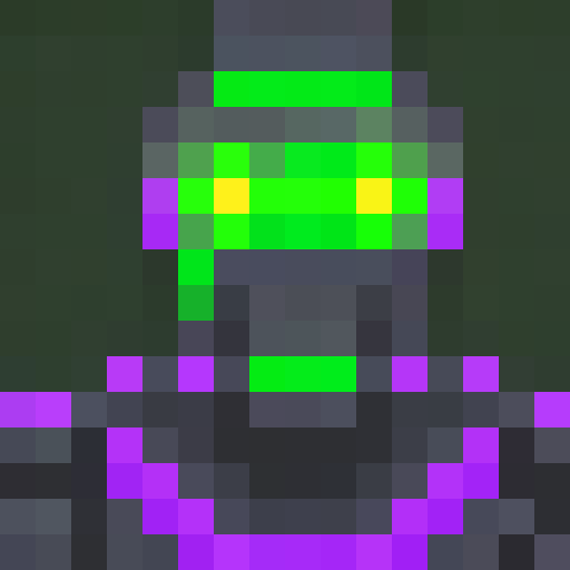 otherworldly avatar with glowing eyes, metallic armor, and flowing tendrils of neon energy surrounding their ethereal form