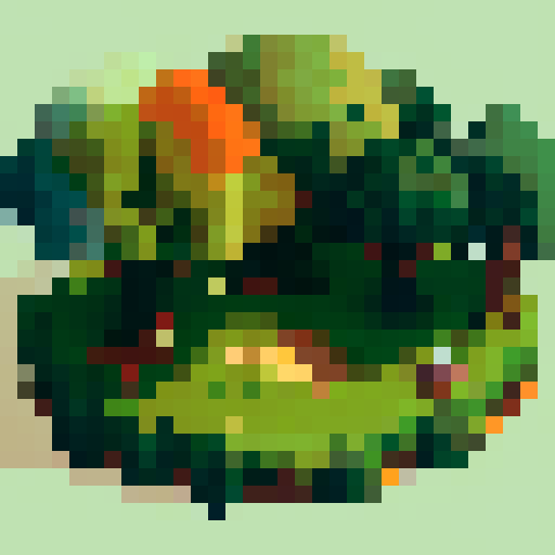 one chestnut tree, in the center, green leaves, brown trunk, fantasy top-down RPG with an orthogonal camera, simple pixel art, green plain platform