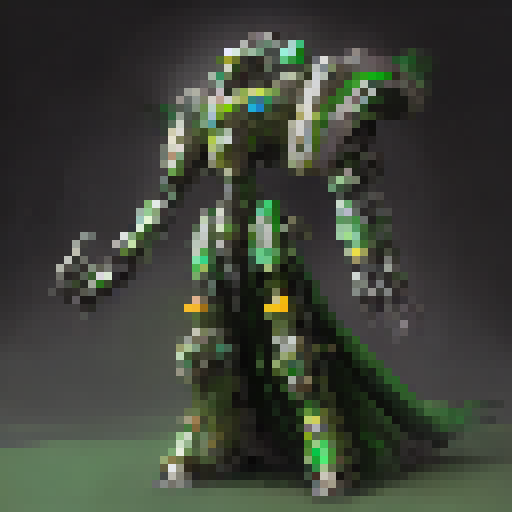 big green healer mecha