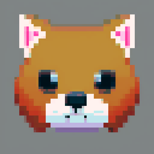 dog headshot portrait sprite art