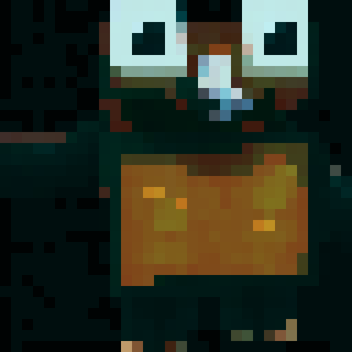 Portrait in pixel style