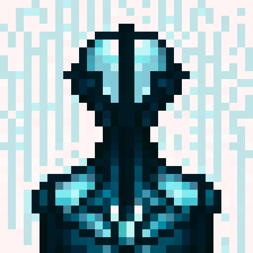 armour, face, game icon, 32x32 pixel art, sRGB, skill art, close up, portrait, metallic, intricate details, glowing eyes, battle scars, weathered texture