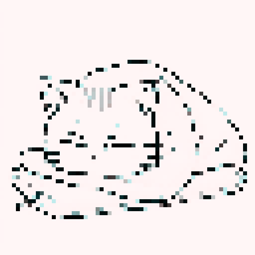 generate A cat napping on a cozy blanket, coloring page, black and white, less details.
