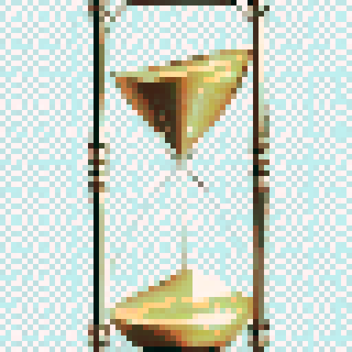 Retro, vibrant colors, swirling waves of energy, clock gears, pulsating neon lights