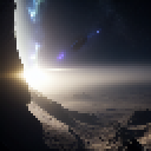 ultra realistic transparent cracked glass next to space, caustic lighting, dramatic lighting, trending on Artstation, 8k resolution, god rays