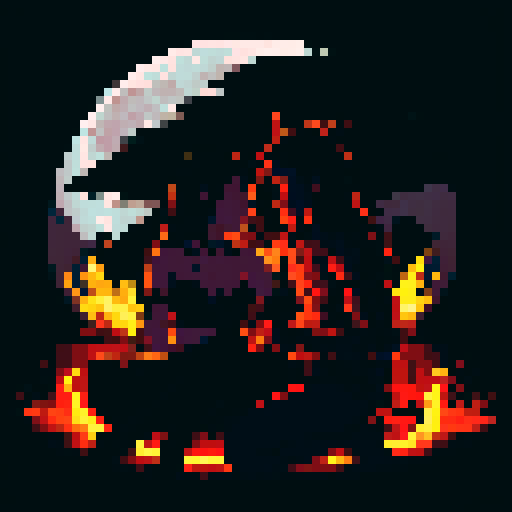 human warrior sitting around a fire with his gorgeous succubus wife  in the middle of an open field at night, 2 horses one black one white, full moon in the dark sky