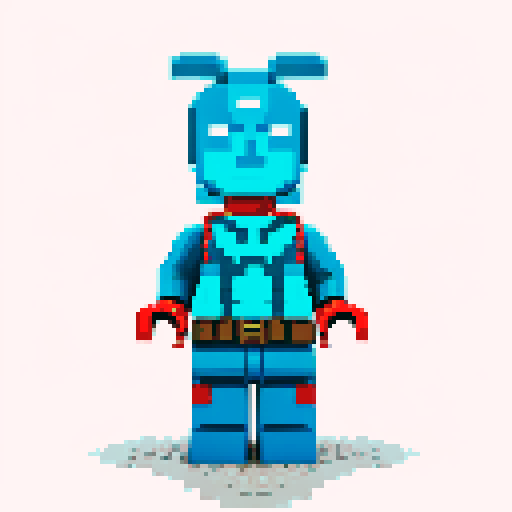 Captain America lego pixel