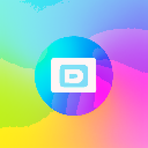 coinbase logo, vibrant colors, pixelated design, sRGB color space, blockchain elements, digital currency symbols, abstract shapes