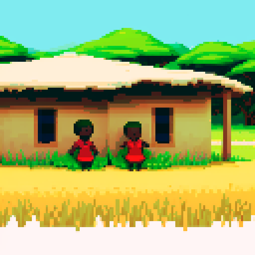 african field with patches of grass