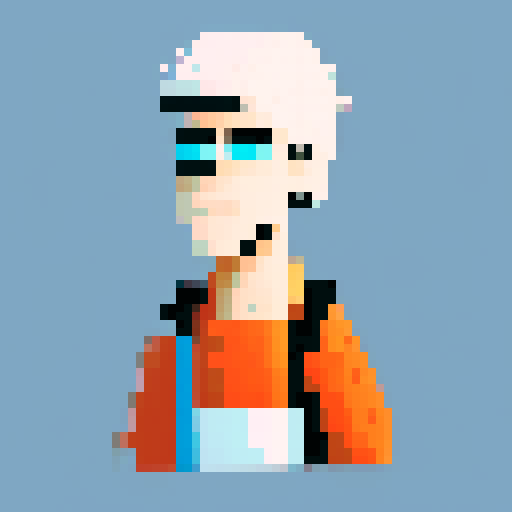 old man with black hair and a white shirt