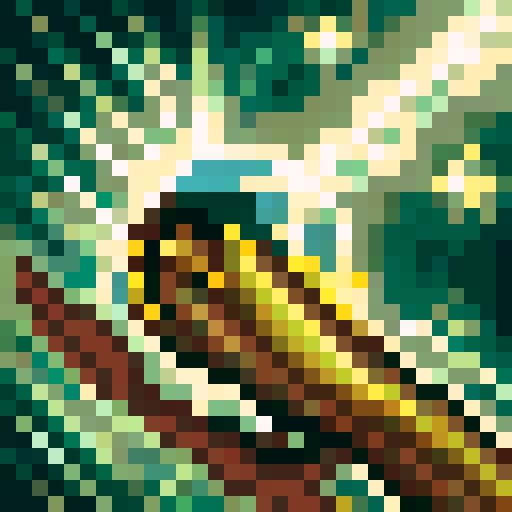 Coffee cup, pixelated, game icon, close-up, sRGB, skill art, 32x32, detailed shading, vibrant colors