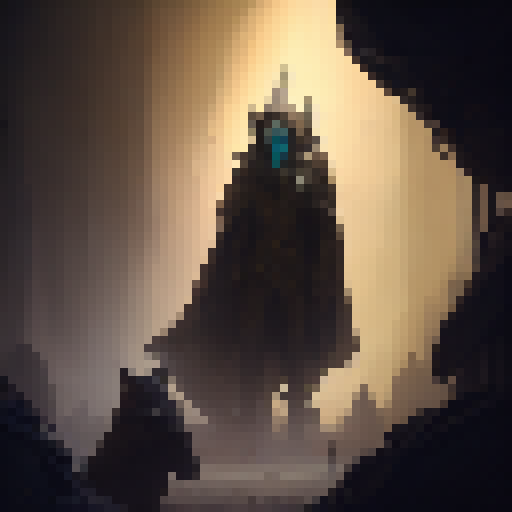 Dark, gothic, and mystical, a warlock summons a thunderstorm with his powerful magic.