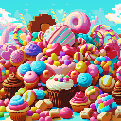 composition with sweets