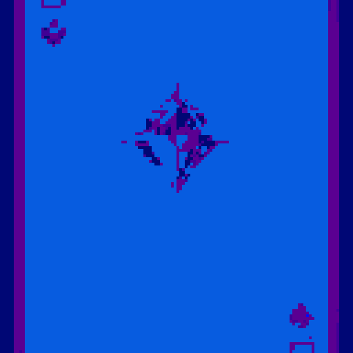 Create a purple amethyst gem in the center of the card