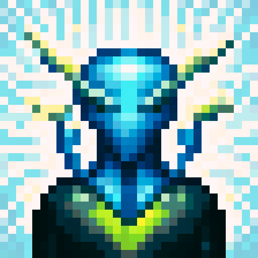 alien, weapon, game icon, 32x32 pixel art, sRGB, skill art, close up, portrait