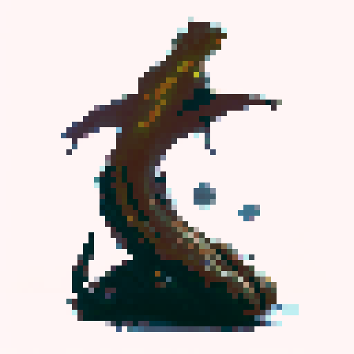 Snake with the torso and head of a human, horror fantasy rpg