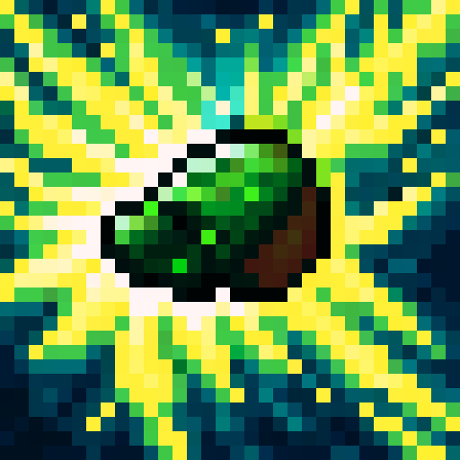 claw, green hand, 32x32 pixel art, sRGB, skill art, close up, game icon