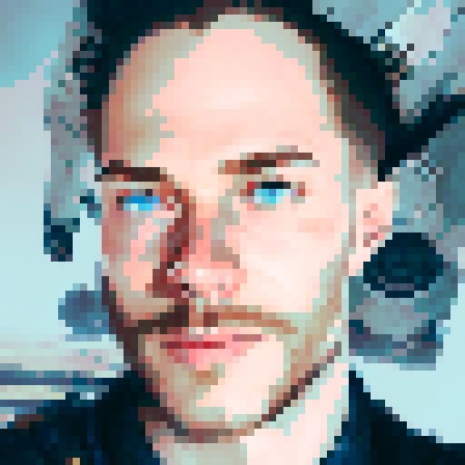 portrait man with blue eyes and beard