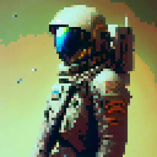 full body armor Space Bounty Hunter, in the style of syd mead, inside a space hanger