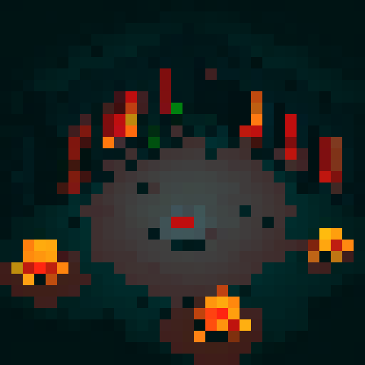 A dungeon tileset based around lava. Include floors walls and fixtures, plus some items 