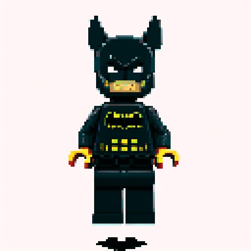 batman lego pixel