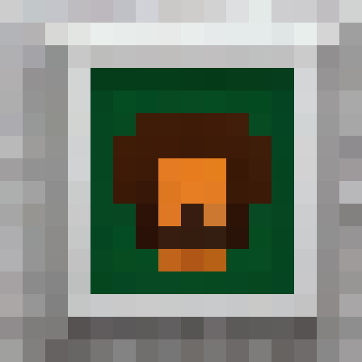 Bob Ross, the afro-haired painter, stands by his easel, surrounded by a serene forest backdrop, painting a 16x16 pixel portrait with delicate brushstrokes and vibrant colors.