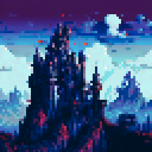 Dark mid evil themed castles