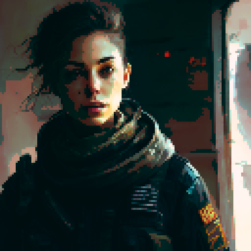 Gritty, tactical, military-inspired. 

        A tense standoff ensues as a team of elite soldiers take cover behind rusted shipping containers, exchanging gunfire with their enemies amidst a dust storm.