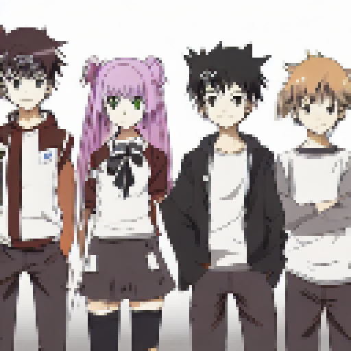All Omori character standing together and enjoying time