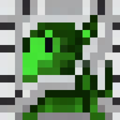 Cute green sleepy stegosaurus cartoon, kawaii style, square, 16x16, pixel art