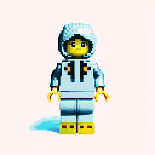 Gold hoody pixel lego 