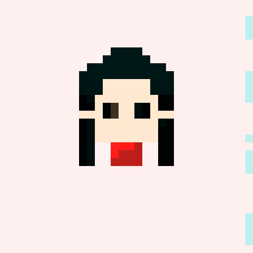 black and white jumper, pixel art, sRGB