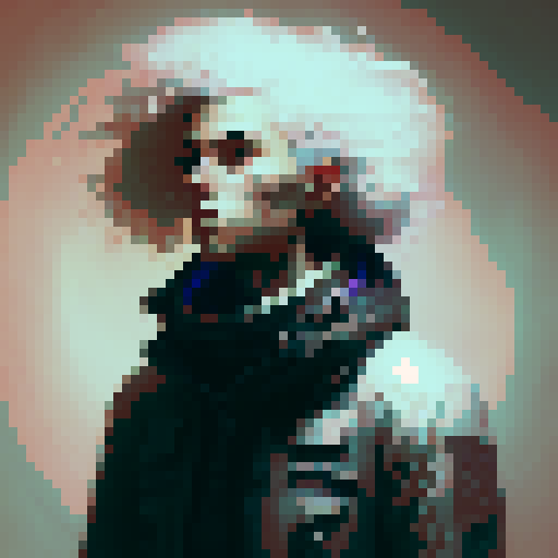 boy antisocial, white hair, blue eyes, lonly