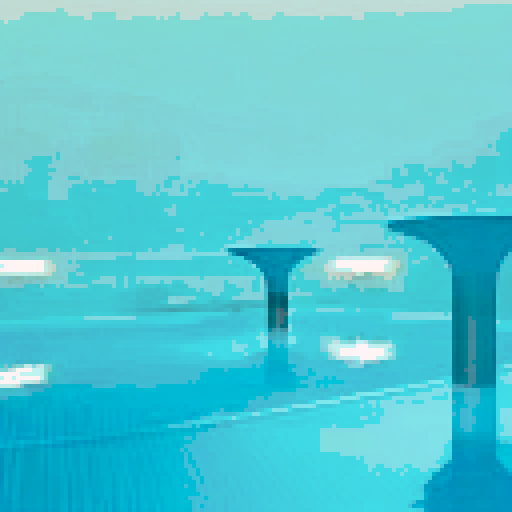 pool, clean, bright, indoors, water, sRGB, pixel art, background