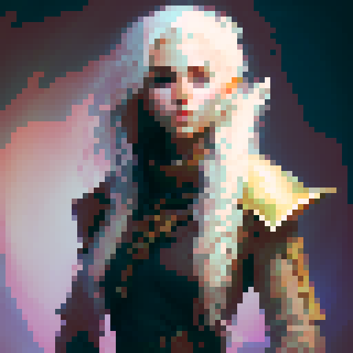 Please generate portrait art for a fantasy character. This character is a busty elf with long blonde hair and blue eyes. 