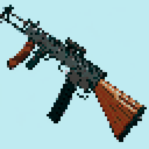 highly detailed ak47 rifle 