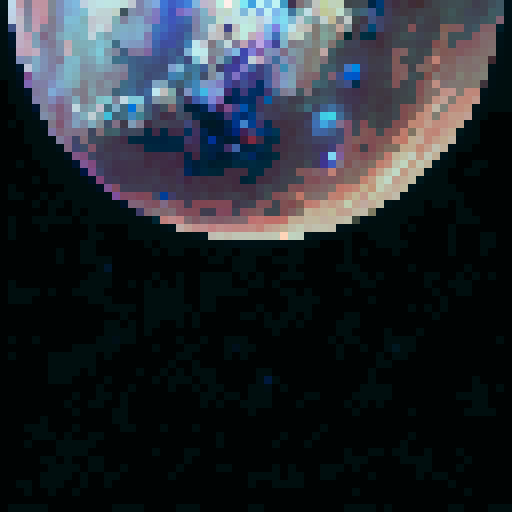 a planet in space