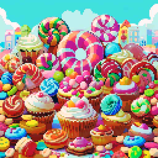 composition with sweets