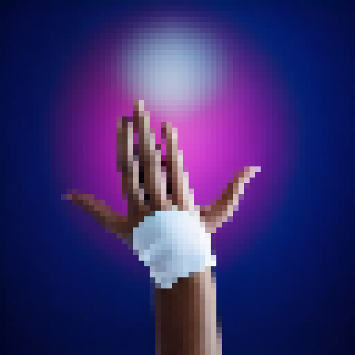 hand reaching to a computer